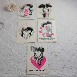 Vintage‎ Moppets Postcards Set Of 5 Oversized "Ain't Love Grand"